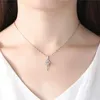 Hängsmycke Halsband Arrow Of Love Necklace för kvinnor Sterling Silver Clavicle Chain Enkel S999 Ren födelsedagspresent Flickvän