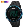 SKMEI marque Sports de plein air montres hommes 50 m étanche natation escalade alarme LED numérique militaire montre pour hommes femmes montre-bracelet X0524