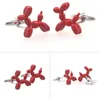 20pairs / lot Nevelty Balloon Dog Cufflinks 4 색 구리 에나멜 커프스 링크 남성 쥬얼리 액세서리 전체