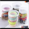 Kids Girl Telephone Clew Frence Tie Girls Elastic Cash Band Rope Candy Color Bracciale Elastico Accessori Huv4x UAJFH UAJFH