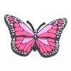 Shoes accessories 1PCS PVC Butterfly Croc Charms Shoe Decoration Beautiful Nails Famous Singer Buckles Garden JIBZ Accessories For 1118