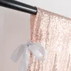 Decorazione Baby Shower 3MX6M 10FTX 20FT Oro Argento Paillettes Fondale Tenda da palcoscenico Party Photo Booth Sfondo Decorazione da parete Tende con paillettes Pannelli drappeggiati