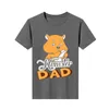 T-shirt da uomo T-shirt retrò Hamster Dad Stars Stripes Kawaii Anime Harajuku Cartoon T-shirt