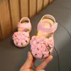 Sandales bébé 1-6 ans fille princesse chaussures Baotou 2022 été enfants bambin fond mou creux antidérapant Fla