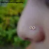 prawdziwy złoty piercing nosa
