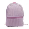 Trendiga skolväskor ryggsäckar utomhuslagring barn student seersucker ryggsäck skolväska lunchväska rand fasta färger hög cap4383558