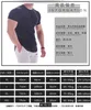 T-shirt da uomo 2021 Fashion Pure Color Light Board Camiseta Masculina Casual Manga Curta Slim Com Decote EM O Top de Tamanho
