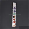 ROCK CRISTALLO QUARTZ ORIENI GIOIELLI DI GIOIELLI DI CHAKRA CRISTALLO CRISTALLO Pietre SELENTE Stick Bacchetta per yoga Meditazione spirituale Reiki perline Wre Wra