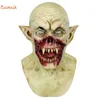 ClamSask Halloween Horror Maschera full Face Mask Creepy Scary Zombie Latex Mask Maschera Costume Party Puntelli Q0806