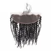 Cheveux humains vierges indiens 13x4 dentelle frontale crépus bouclés partie libre Ruyibeauty couleur naturelle 12-22 pouces frontaux