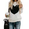 秋の女性のセーターカジュアルストリート服中編みプルオーバープラスサイズのハイバーハートパターン長袖6662A 210420