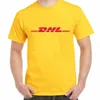 PUDO-XSXSummer 100% Cotton DHL T Shirts Letters Printed Yellow Short Sleeve Casual Mens O Neck Funny T-shirt 210629