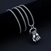 Pendant Necklaces Rock Punk Domineering Spider Fist Necklace Fashion Simple Men And Women Wild Clavicle Chain