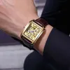 Chenxi luxo ouro relógio automático homens negócios À Prova D 'Água Esqueleto Tourbillon Mecânica relógio de pulso Top Marca Relogio Masculino Q0524