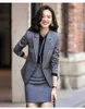Vår och höst kvinnors professionella slitage casual kostym byxor fashionabla lady blazer jacka elegant slim kjol intervju outfit 210527