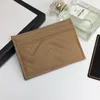 Topp G Quality Bank Card Bag Luxury Designer Female Bank Card Leather Bag Mini Document Holder Coin Changer Holder Men's Slim Men's Mini Money Clip Fashion Card