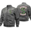 Riverdale South Side Serpents Jacka Män TV Show Mens Bomber Jackor Streetwear Hombre Winter Coats 5XL Male Windbreak Jackor 211013