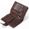 Wallet Male Genuine Leather Business RFID Anti Theft Vertical Men Coin Purse High Quality