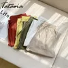 Dames Harem Broek Katoen Massief Elastische Taille Snoep Kleuren Broek Zachte Hoge Kwaliteit voor Vrouwelijke Koreaanse Leisure Hallen 210514