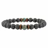 8mm Black Oil Diffuser Lava Rock Bead Strand Bracelet Wood beads bracelets for women men fashion jewelry will and sandy