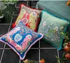 Luxury Designer Pillow Case Classic Animal Flower Pattern Printing Tassel Cushion Cover 45 * 45cm eller 35 * 55cm för ny heminredning och festi