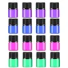 2022 nouveau 50pcs 1ml bouteille de liquide de parfum en verre coloré petits flacons d'huile essentielle Mini conteneur d'échantillon