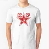 Ny rysk sovjetisk rödstjärna cccp unisex t-shirt sommar män kortärmad o-neck tröja coola tee tops streetwear c0413