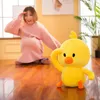 Brinquedos de pelúcia bonito pequeno pato amarelo animais de pelúcia macio tiktok crianças criança boneca presentes de aniversário de natal alta qualidade 20cm 25cm bs22661380