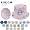 Baby stingy rand hatt sunbonnet sol hattar fiskare kepsar blommig unicorn print barn spädbarn barn vår sommar fall 2-6 år gammal