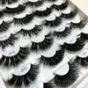 Groothandel Fluffy Lash Lange Messy Piekerige Wimpers Make Valse Wimpers Handgemaakte Real 3D Mink Cils Make Up Tools