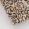 PUWD Gonna a vita alta da donna sexy Summer Fashion Ladies Street Donna Leopard Print Coulisse irregolare 210522