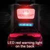 Luz branca vermelha recarregável Camping Head Fishing Headlight Hunting 18650 Lamp Toch Powerful Flashlig Headlamps