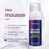 Mousse per capelli ricci Pomate fissative anticrespo Tenuta forte Definisce i capelli Mousse in schiuma 150ml