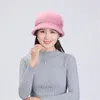 Chapeaux seau pour femmes, casquettes d'hiver, nœud en laine, couleur unie, garde au chaud, bassin doux avec visière à large bord