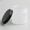 200g Refillerbar Frost Pet Jars Aluminium lock 6.666 Stor tom plast kosmetisk contaier med tätningsgöd