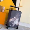 Projektanci Travel Suitcase Baggage moda luksurys mężczyźni kobiety torba bagażowa kwiaty litery torebka pudełko rod spinner uniwersalne koła torby 55 cm