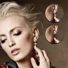 Stud moda kadın erkekler punk çapraz küpe piercing takı retro rock küpe