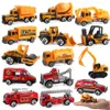 Legering Brandbestrijding Truck Speelgoed Graafmachine Techniek Auto Model Tractor Diecast Kinderen Voertuig Speelgoed Gift