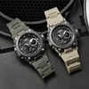 SMAEL 2021 Orologi da uomo Orologio sportivo militare Cronografo da uomo impermeabile Sile Army Orologio maschile Orologio Relogio Masculino X0524