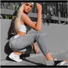 Leggings Abbigliamento Abbigliamento Abbigliamento Drop Consegna 2021 Moda casual Slim Solid Womens Pantaloni riflettenti Hip Hop Dance Show Party Night Night Jogger BAGGY TR