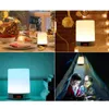 Draagbare draadloze Bluetooth -luidspreker Mini Player Touch Pat Licht kleurrijke LED Night Light Bijltafellamp voor betere slaap