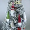 Christmas Tree Hanging Gnomes Ornaments Set of 10, Swedish Handmade Plush Santa Elf for Home Decorations Holiday Decor