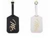 DHL200pcs Luggage Tags Travel Accessories Personal Style MR&MRS Gilding Printing Pu Suitcase ID Addres Holder