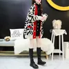 Outono V Neck Button Casual Malha Solta Cardigan Mulheres Manga Longa Moda Leopard Sweater ZA5273 210427