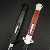 Newmade 13 인치 (33cm) 이탈리아어 마피아 자동 칼 더블 액션 전술 knifes 440C 58HRC 블레이드 나무 손잡이 자기 방어 EDC 사냥 포켓 나이프 9 11 인치 도구