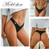 String Femme V Taille Design G-String Culotte Femme Coton Culotte Femme Sous-Vêtements Solide Pantys Intimates Lingerie 3PCS / Set Y0823