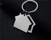 House Keychain Small Pendant Creative party Real Estate Opening Gift Double Side Laser Engraving WY1617