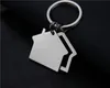 Casa Keychain Pequeno Pingente Creative Party Real Estate Abertura Presente Double Later Laser Gravura WY1617