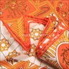 Scarves Vintage Neck Scarfs Designer Silk Scarf 90 * 90cm Square Twill Hand Rolled Kanter Foulard En Soie