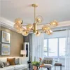 Pendant Lamps Modern Gold Black Glass Chandelier Nordic Dining Room Kitchen Living Designer Lighting Luminaire